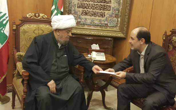 قبلان استقبل ممثل السيستاني