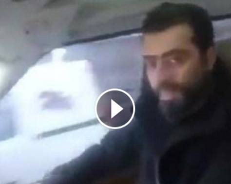 بالفيديو - باسم ياخور وزوجته رنا الحريري في جولة تحت مطر بيروت