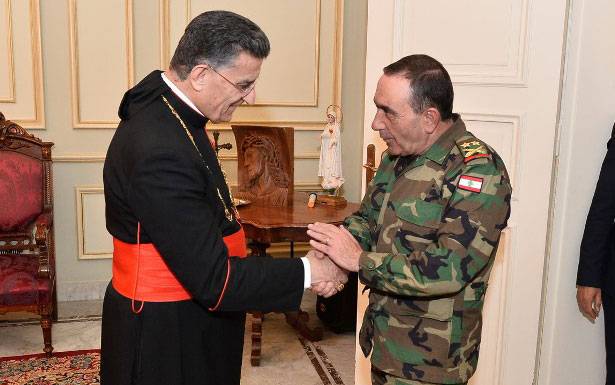 استقبل سفيري ألمانيا والصين ووزيراً أردنياً 
الراعي نوه بالجهود التي يبذلها الجيش اللبناني
