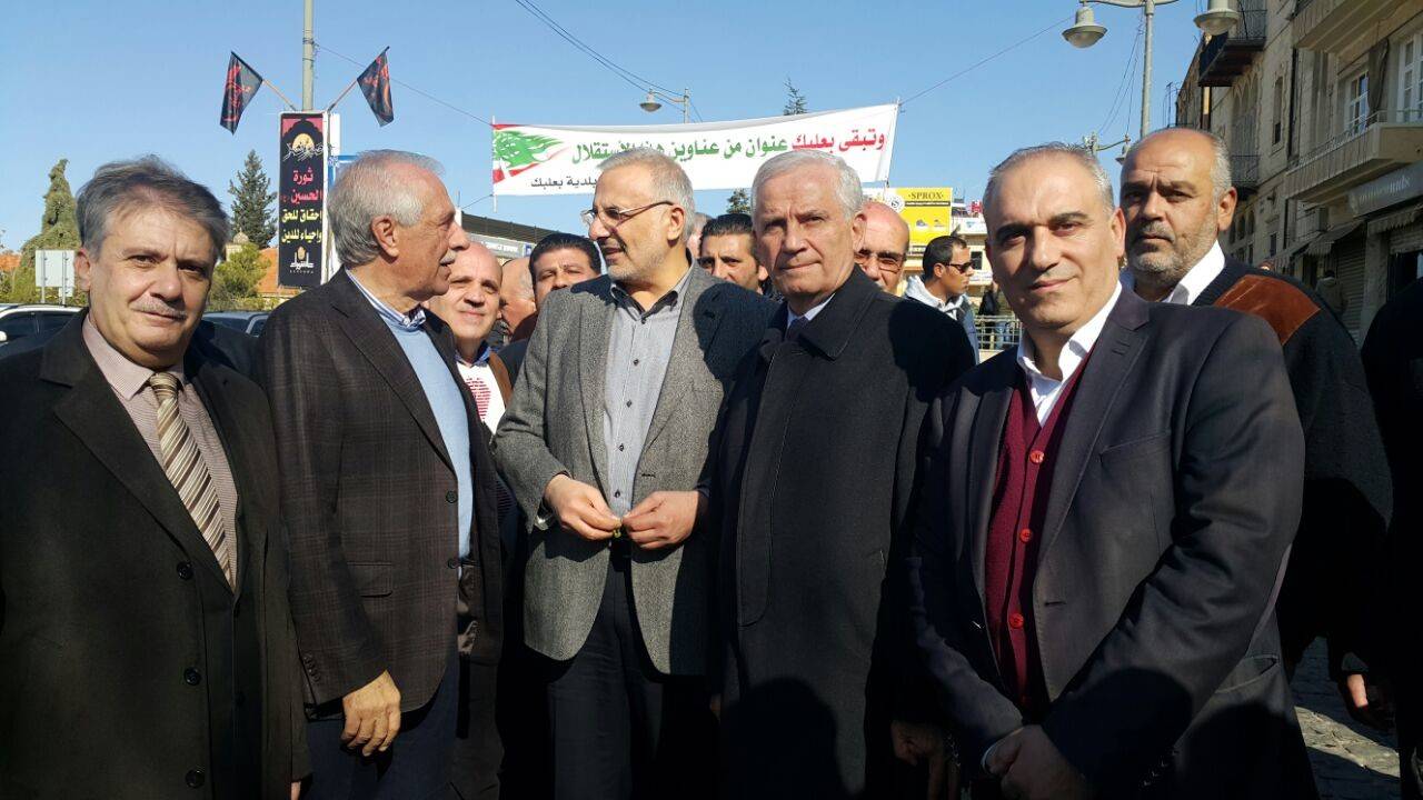 زعيتر وضع حجر الأساس لمدخل بعلبك الجنوبي