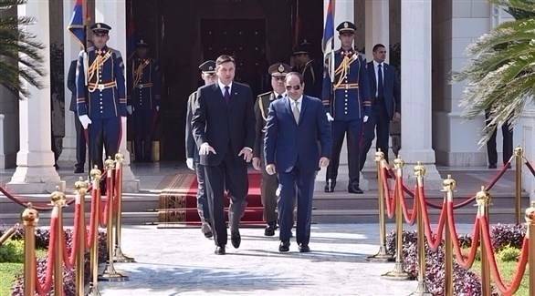 السيسي يؤكد حرص بلاده على تعزيز العلاقات مع سلوفينيا