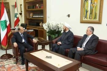 بالفيديو مفتي سوريا حسون يزور الرئيس اللبناني والبطريرك الماروني