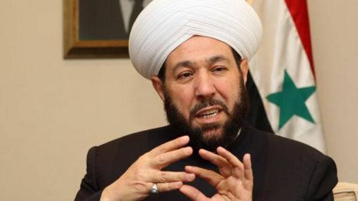 وصول مفتي سوريا أحمد بدر الدين حسون الى بعبدا للقاء الرئيس عون