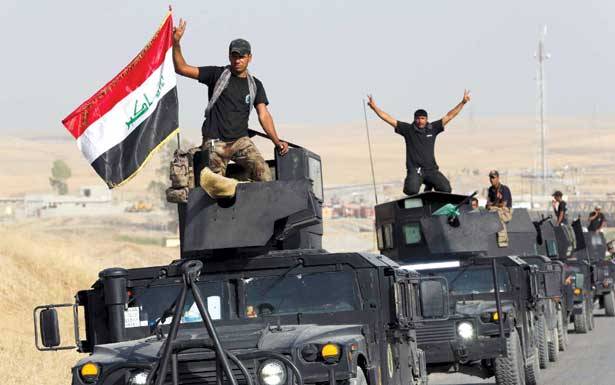القوات العراقية تواصل التوغل غرب الموصل