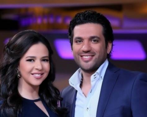 بالفيديو - هذه حقيقة ضرب حسن الردّاد ايمي سمير غانم في شهر العسل!