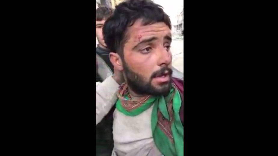 بالفيديو شاهد احد مقاتلي احرار الشام مخدرا في حلب