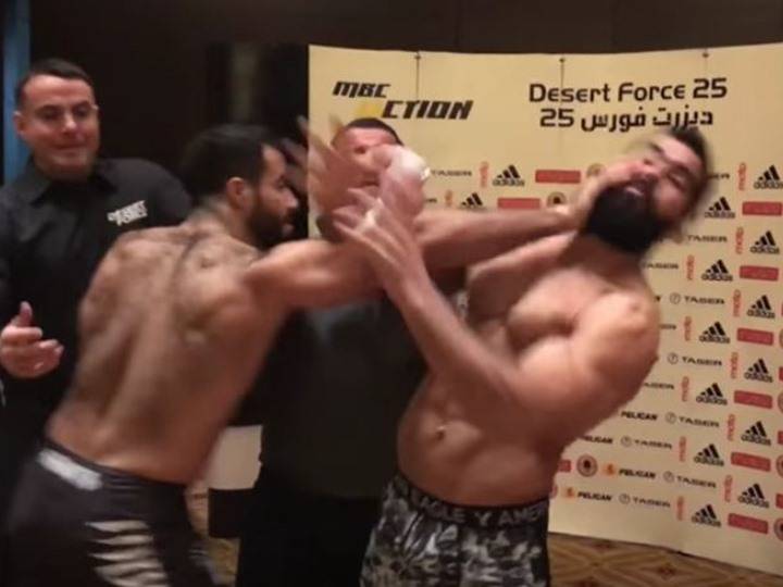 18+ بالفيديو: معركة شرسة بين ملاكمين انتهت بـ...!