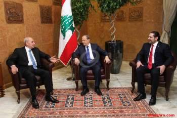 الحريري ينضم للقاء عون وبري في قصر بعبدا