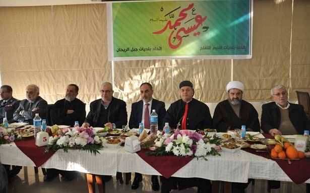 احتفالات تمجيداً لولادة الرسول محمد والمسيح
رعد للوطنيين: لقانون انتخابي بعيداً عن المآرب الطائفيّة
نصار: ثقافة الارهاب ما هي الا ثقافة شيطانية