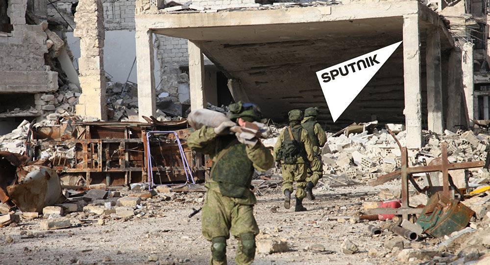 بالفيديو والصور...هذا ما فعله الجيش الروسي بالألغام التي زرعها المسلحون في حلب