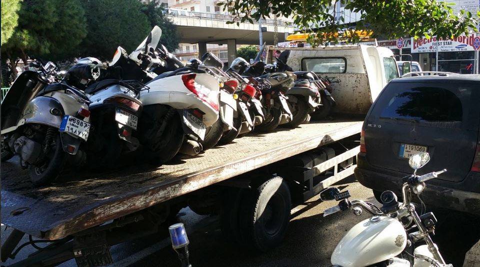 حجز 68 دراجة نارية في بيروت