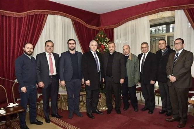 وفد مجلس بلدية بيروت يقوم بزيارات تهنئة بعيد الميلاد