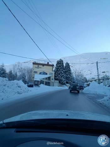 جميع الطرقات إلى مراكز التزلج في كفردبيان سالكة امام جميع المركبات