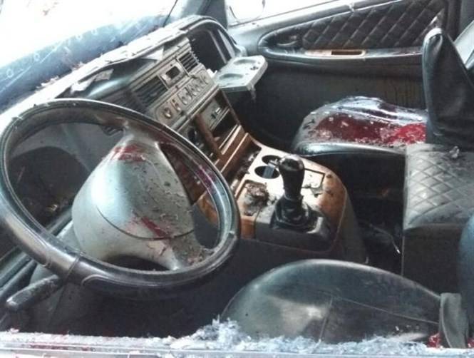صورة انفجار الحافلة في العين