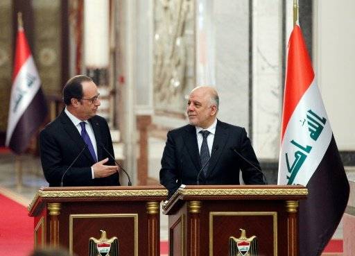 هولاند يتوقع في بغداد ان يكون 2017 