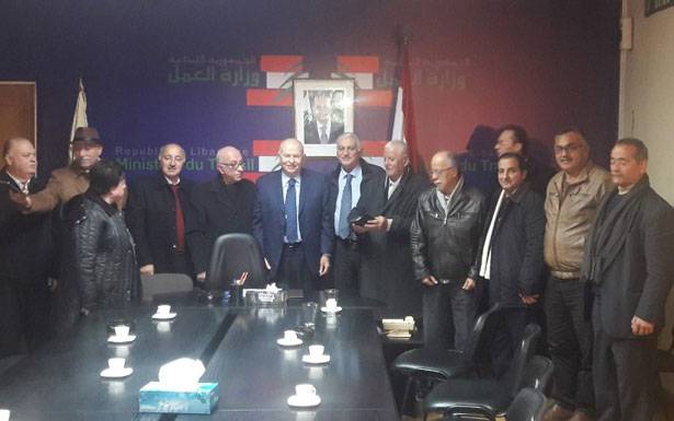 كباره التقى وفوداً عمّاليّة : نعمل لتفعيل جهاز التفتيش
لمنع مُزاحمة العامل اللبناني في شتى المجالات