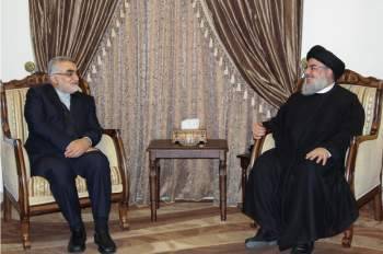 السيد نصرالله عرض مع بروجردي آخر التطورات السياسية