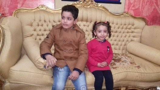 بالصور: طفلان يحتفلان بخطوبتهما بمصر!