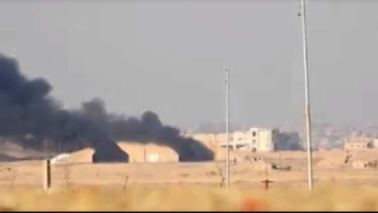 "داعش" ينشر فيديو لتدمير طائرتين في مطار دير الزور بسوريا