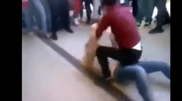 بالفيديو: مشاجرة نسائية عنيفة.. !!