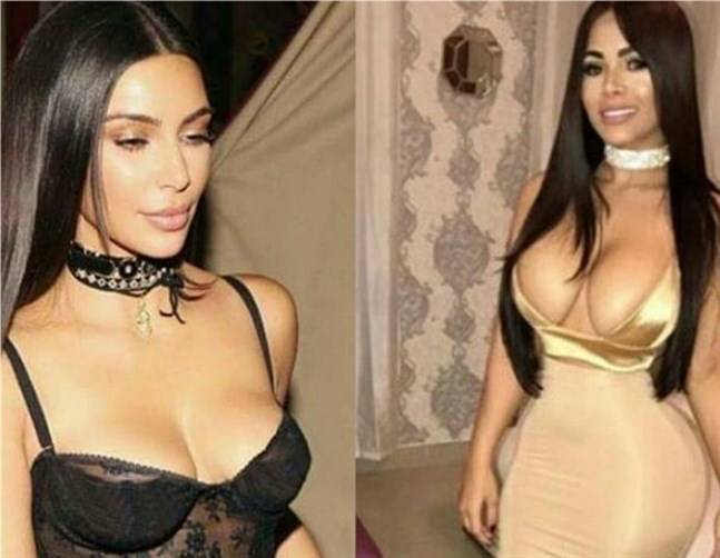 كيم كارداشيان بنسخة عربيّة وصورها فاضحة