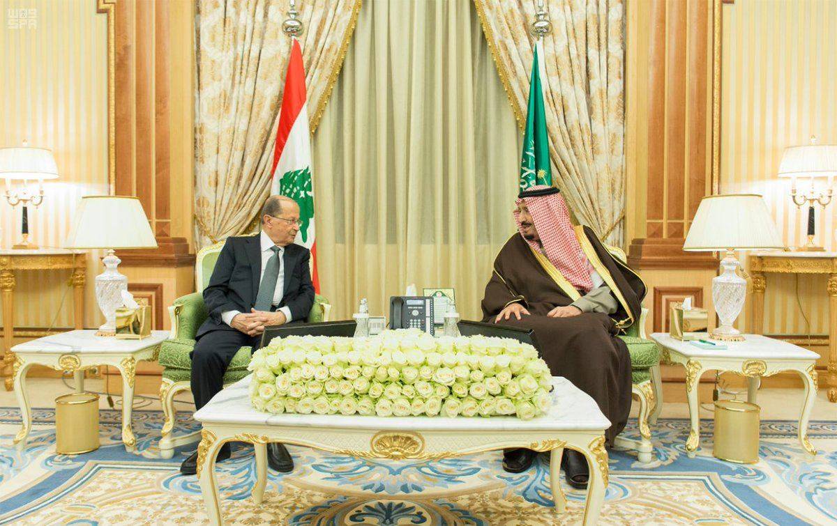 بالصورة.. تسريب لائحة طعام غداء عون والملك السعودي!