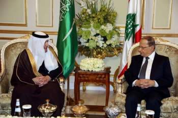 عون يلتقي وزير الثقافة والاعلام السعودي