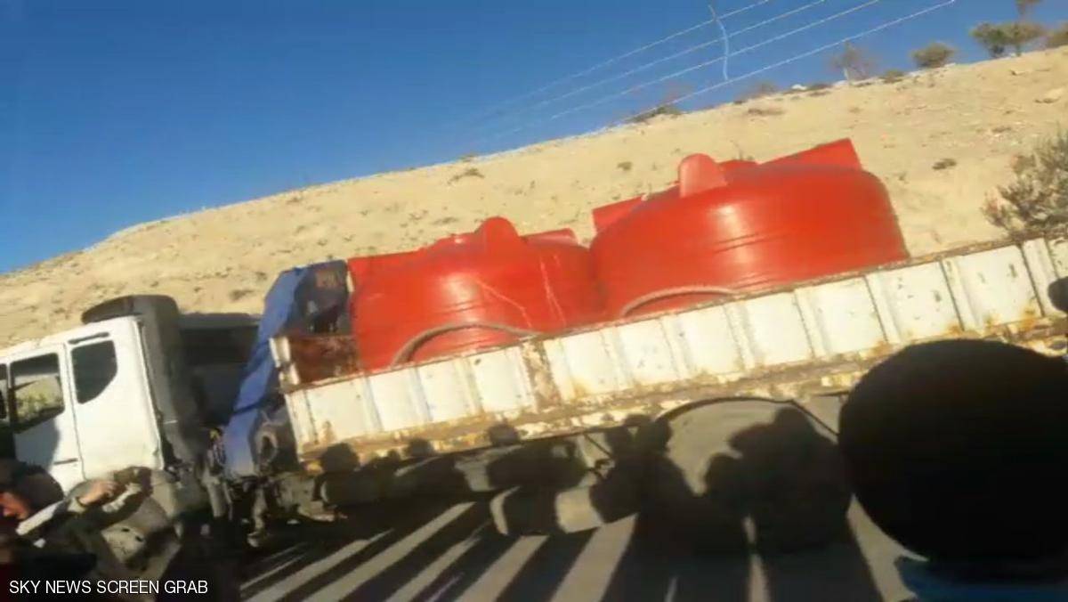 دخول معدات صيانة إلى عين الفيجة لإصلاح مضخات مياه دمشق