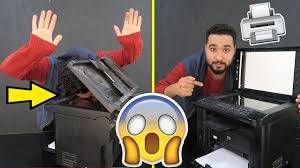 وضعت وجهي في الألة الطابعة وطبعته شاهد النتيجة المدهشة !!