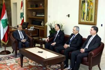 الرئيس عون التقى وفد قضاة النيابة العامة المالية برئاسة برئاسة القاضي ابراهيم