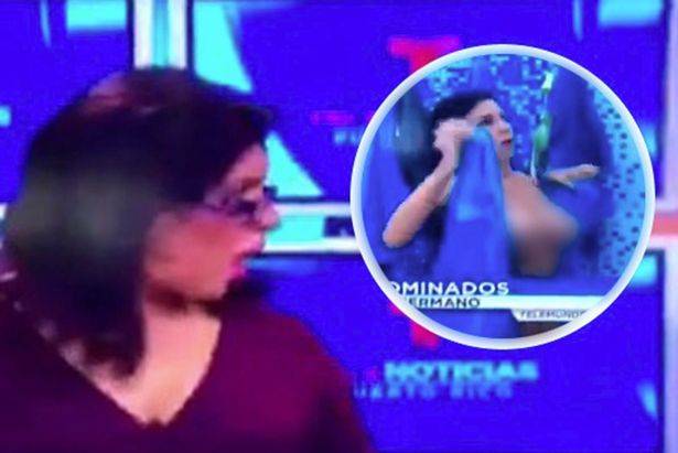 صور فاضحة : تعرت وأظهرت ثدييها على الهواء مباشرةً