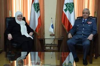 اللواء بصبوص استقبل النائب بهية الحريري
