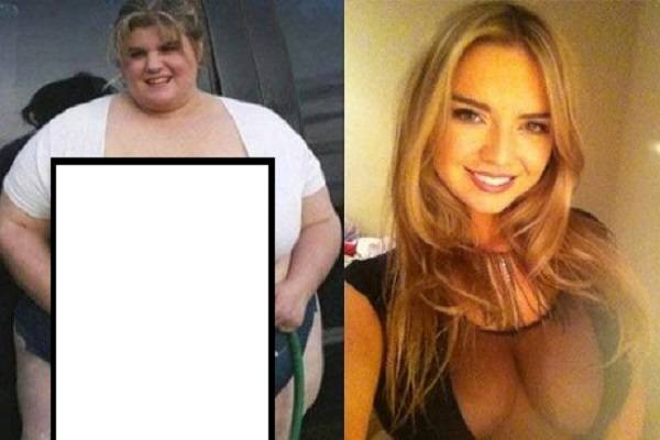 إمرأة تخسر 80 كيلو من وزنها في شهر واحد!!