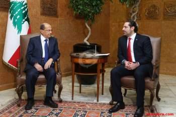 عون يلتقي الحريري بقصر بعبدا قبيل انعقاد جلسة مجلس الوزراء