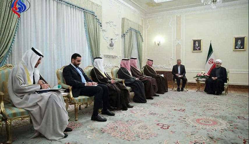 الرئيس روحاني يتسلم رسالة خطية من امير الكويت