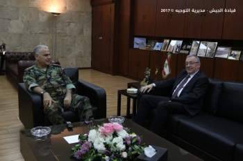 قهوجي استقبل فتفت وبحث معه الأوضاع العامة والتطورات الراهنة في البلاد