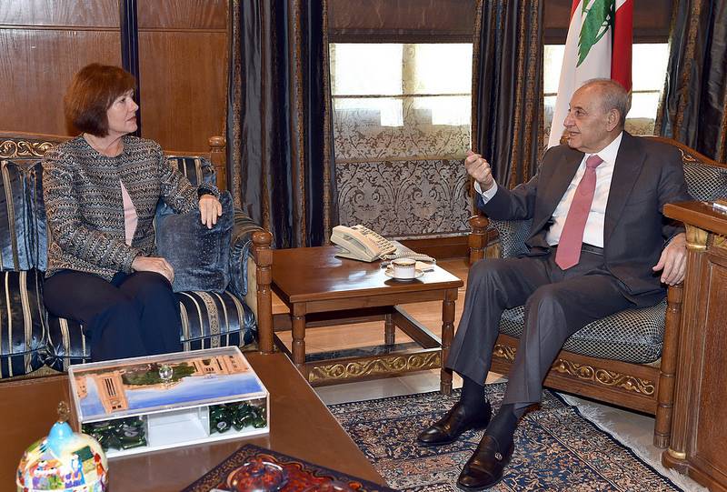 بري استقبل ريتشارد وليند وعرض قانون الانتخاب مع وفدي اللقاء الديموقراطي والكتائب