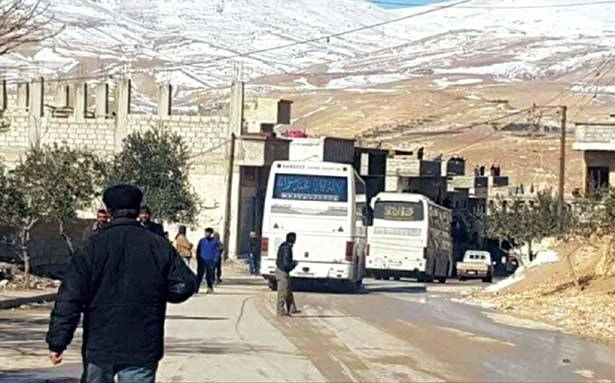 المسلحون يغادرون وادي بردى