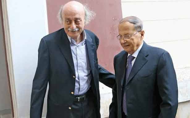 عون طمأن جنبلاط: لا احد يريد اقصاءك