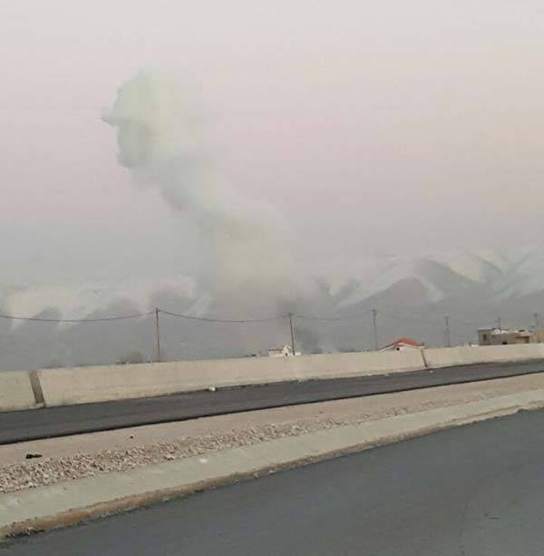 انفجار ضخم داخل معمل العريبي في تعنايل البقاعية يوقع 4 جرحى