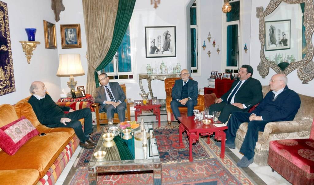 جنبلاط استقبل السفير المصري