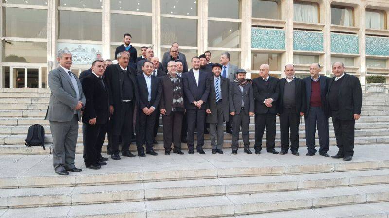 وفد الأحزاب واصل زيارته للجمهورية الإسلامية والتقى عبد اللهيان