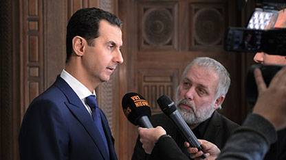 الأسد: تصريحات ترامب حول مكافحة الإرهاب واعدة.. وعلينا أن ننتظر