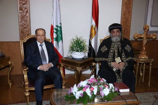 الرئيس عون التقى البابا تواضروس: مصر ما زالت تشكل نموذجا للاعتدال والتعايش