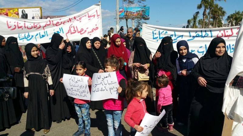 اعتصام لأهالي الموقوفين الاسلاميين في طرابلس الضاهر: نطالب بالعفو عن المظلومين في كل لبنان