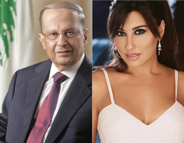 بالصورة: نجوى كرم تعايد الجنرال على طريقتها