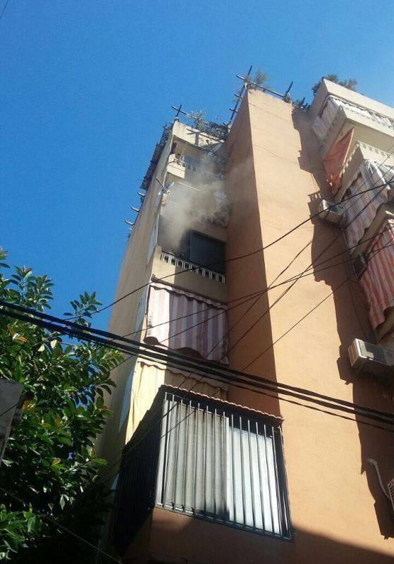 حريق في منزل في رأس النبع وفوج الاطفاء يعمل على إخماده