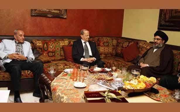 «دعم مطلق» من بري ونصر الله لعون