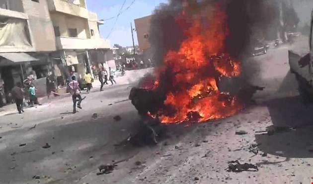 عشرات القتلى من مسلحي المعارضة بانفجار سيارة مفخخة في مدينة الباب