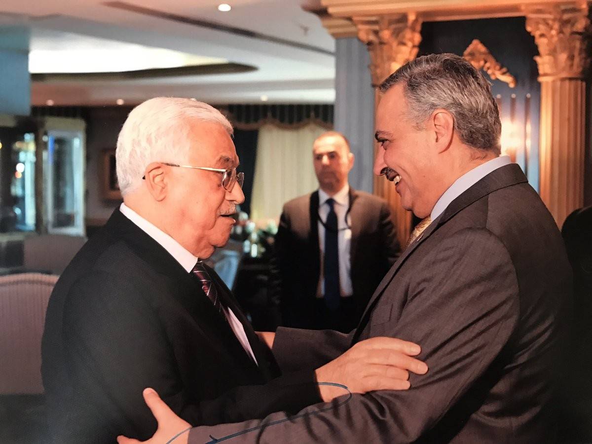 أرسلان زار الرئيس الفلسطيني وعرض معه المستجدات